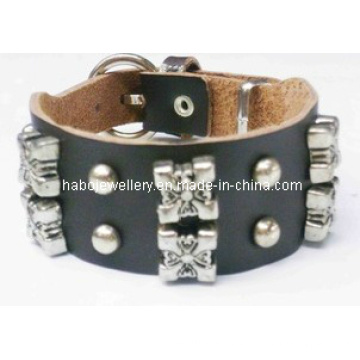 PU Leather with Rivet Hip-Top Bracelet (XBL12591)